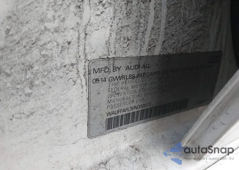 2015 Audi A4 2.0T Premium из США, поврежденный, VIN WAUFFAFL3FN000972